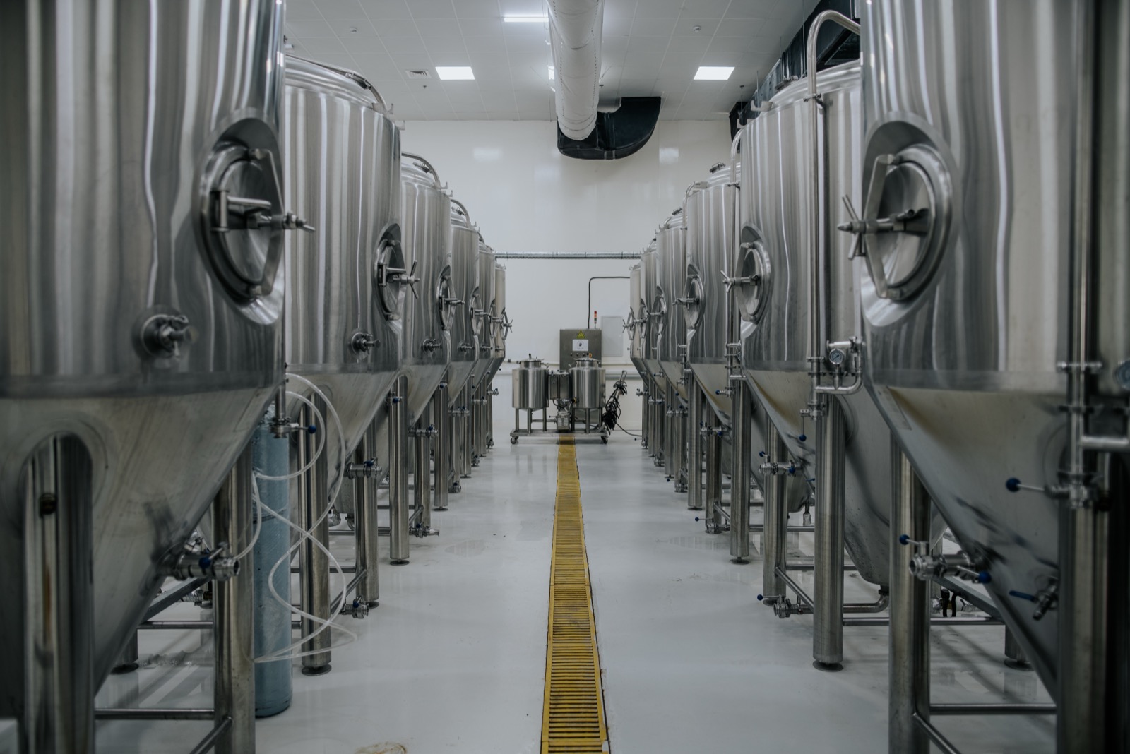 Fermentation tanks at partner production
